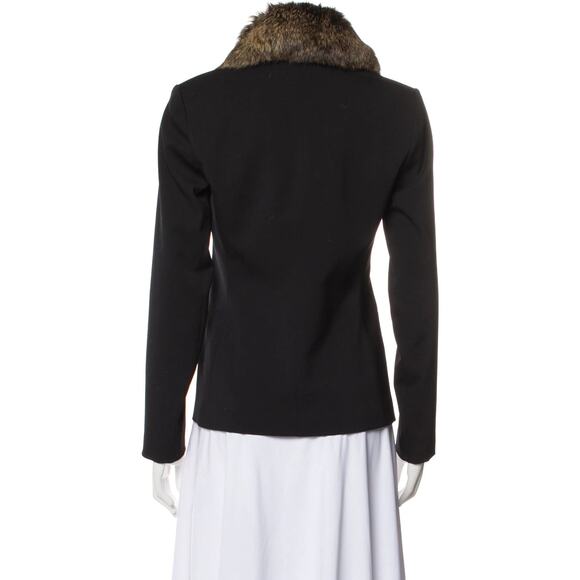 THEORY Black Fur Blazer - S - Picture 3 of 3